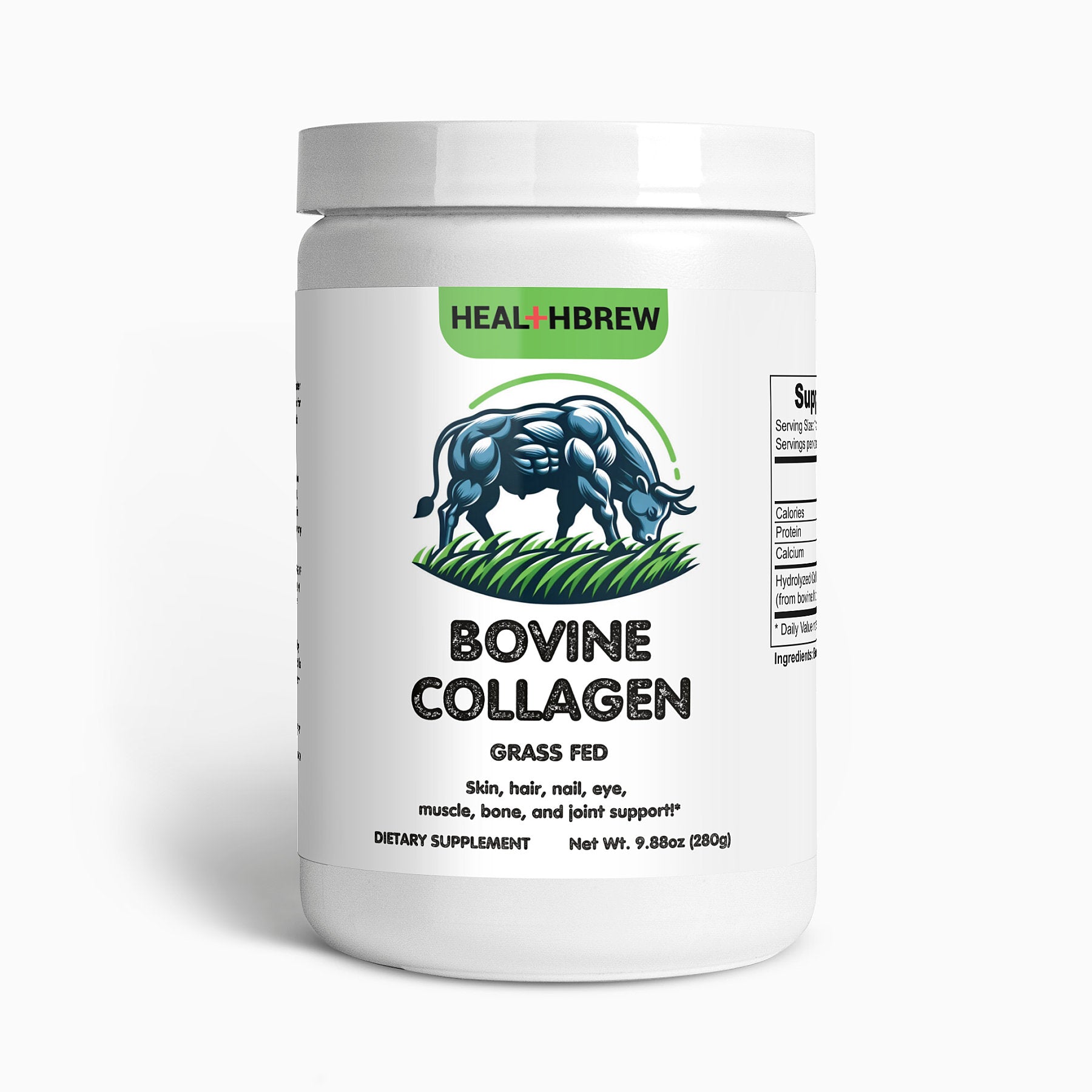 HealthBrew's Bovine Hydrolyzed Collagen