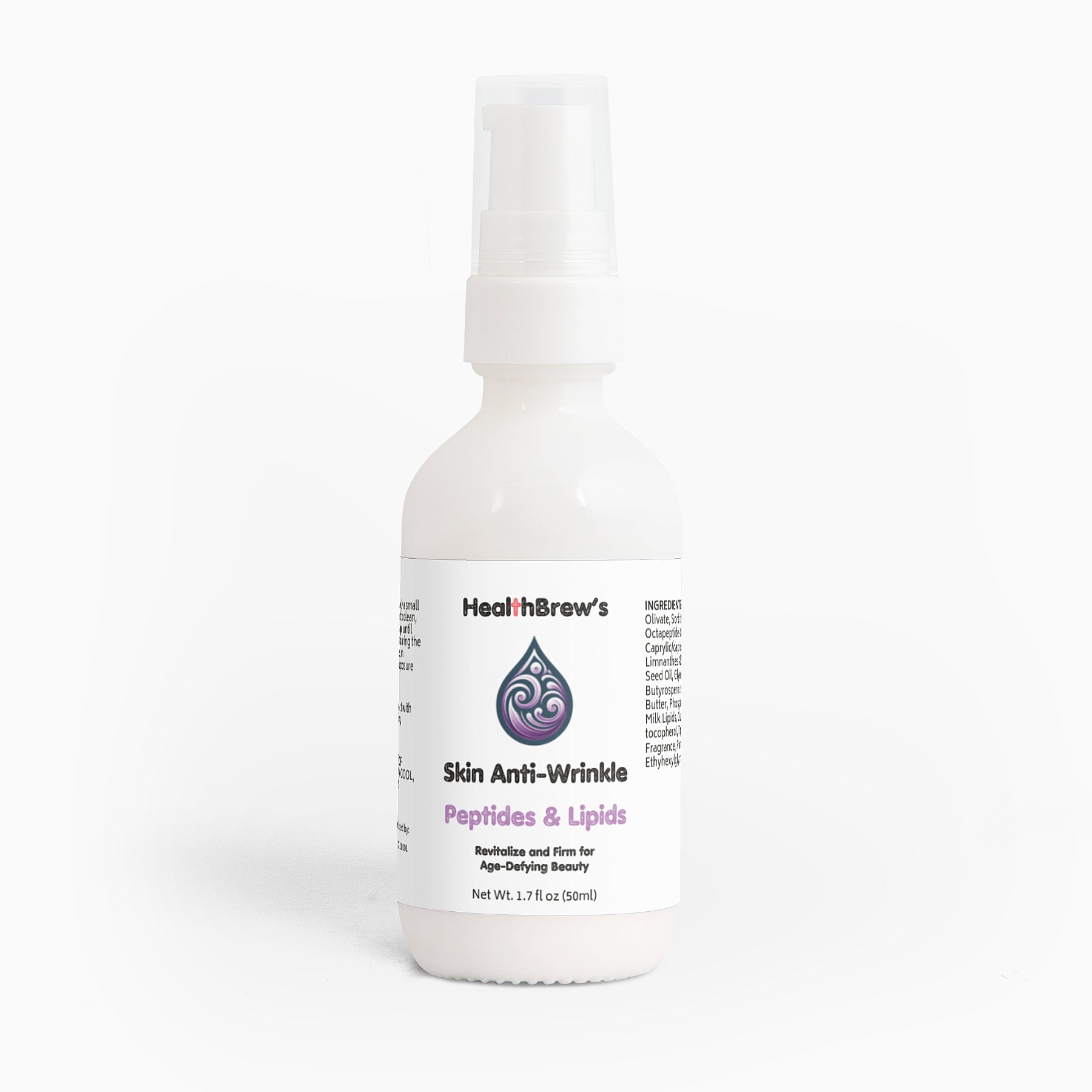 HealthBrew's Skin Anti-Wrinkle Cream: Anti-Aging Peptides & Lipids