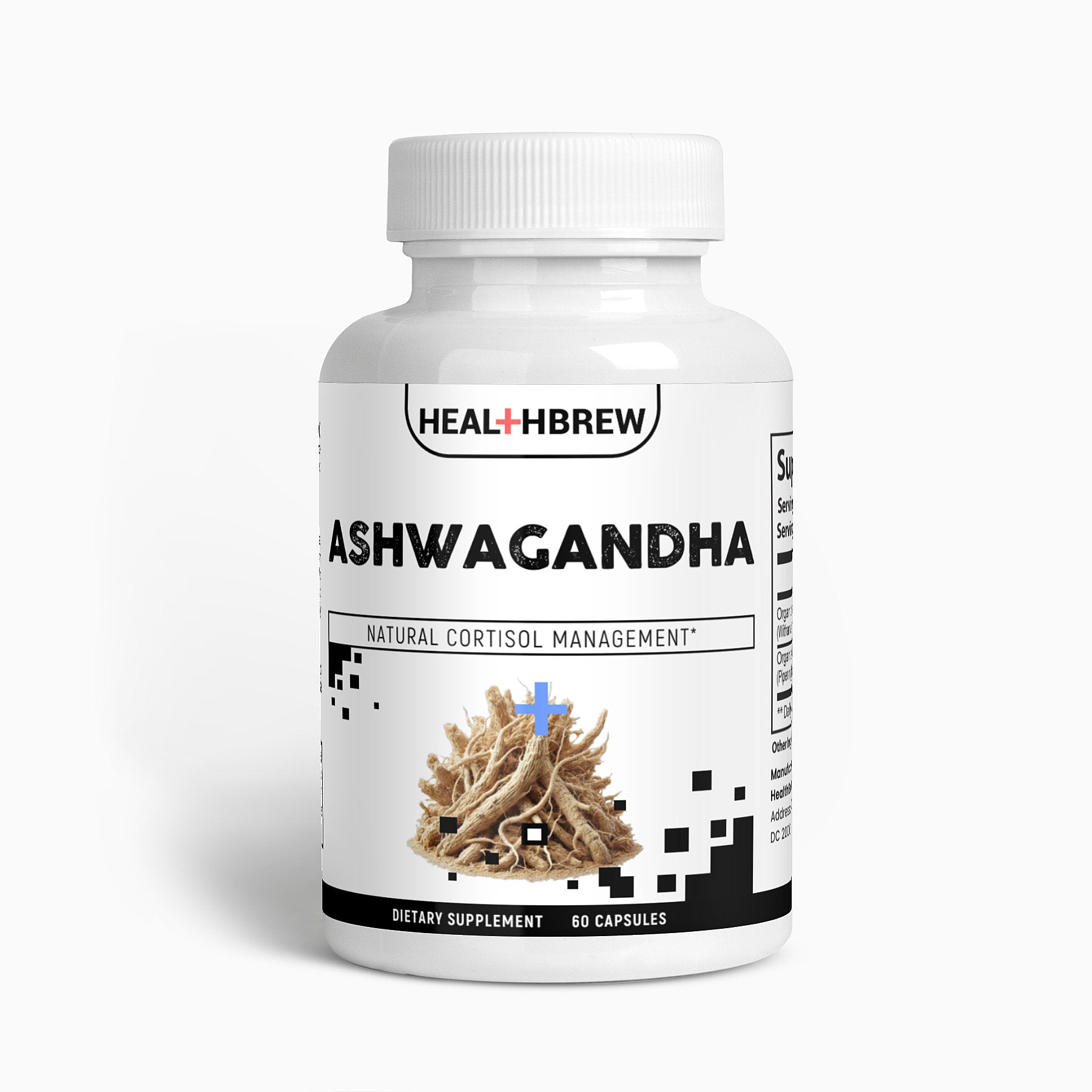 HealthBrew Ashwagandha Supplements - Supports Balanced Energy & Overall Wellness - Maintains Focus & Clarity - Ashwagandha for Women & Men