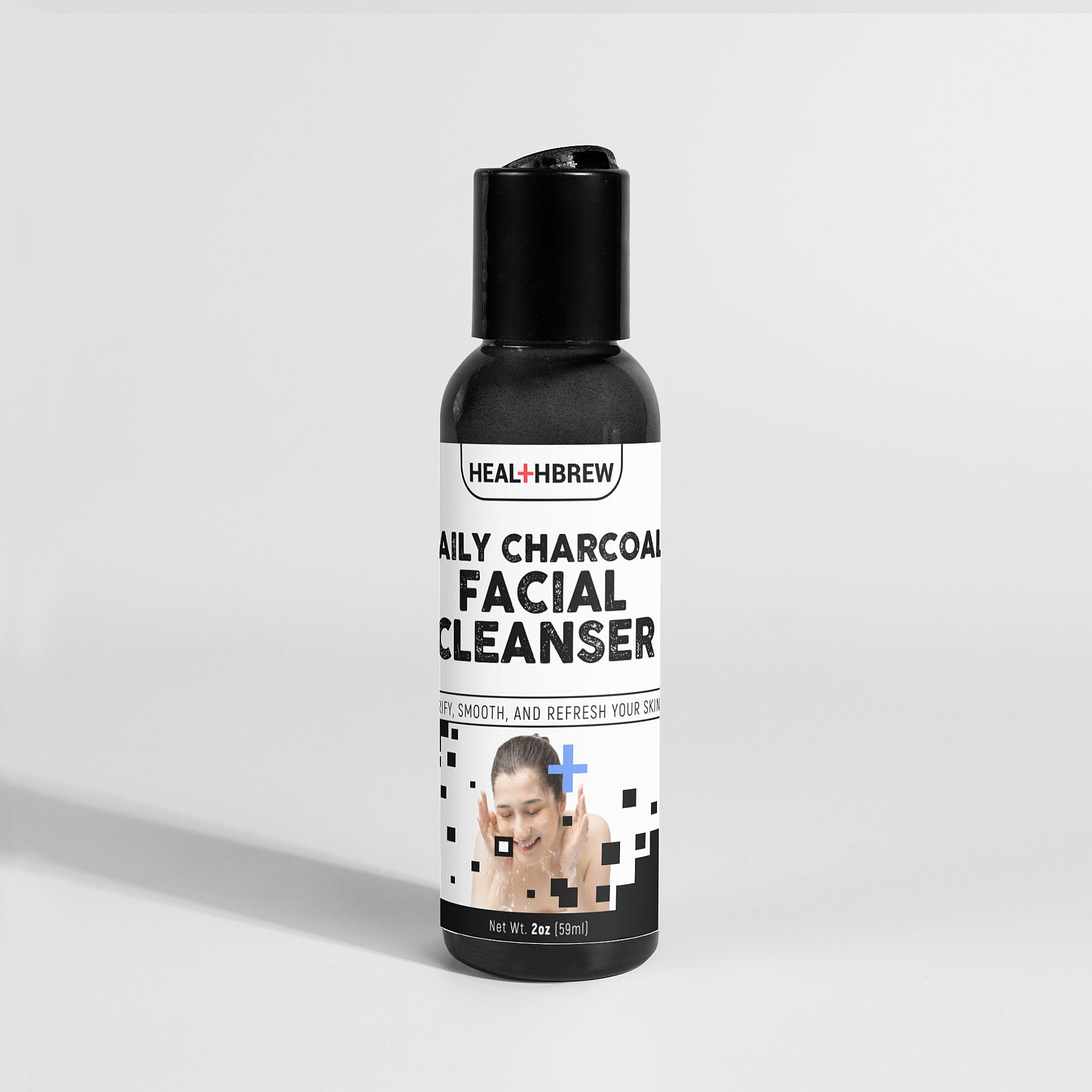 HealthBrew's Daily Charcoal Facial Cleanser