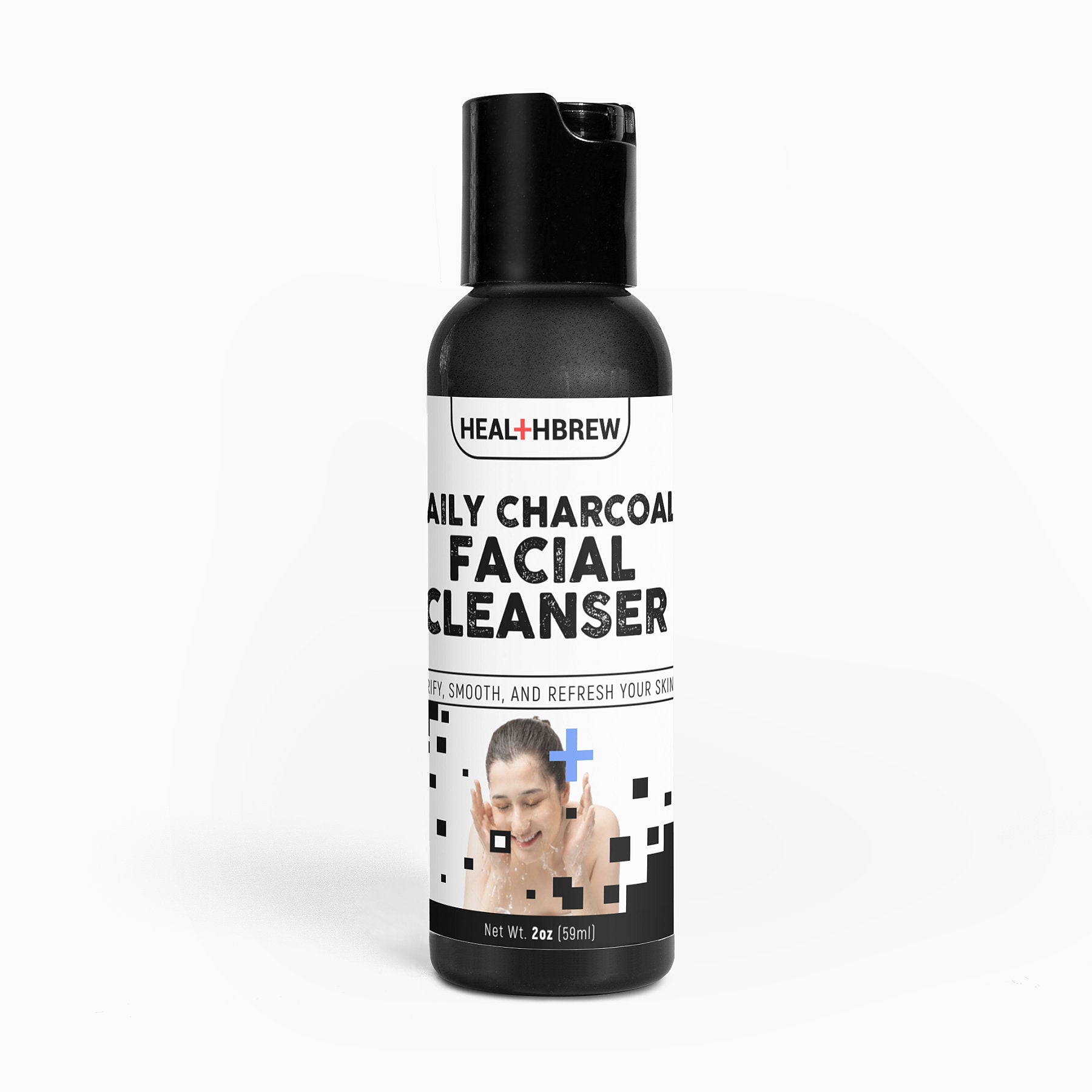 HealthBrew's Daily Charcoal Facial Cleanser